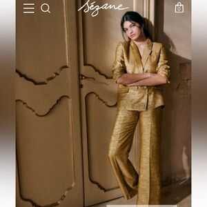 Sezane Pantalon Droit Carter